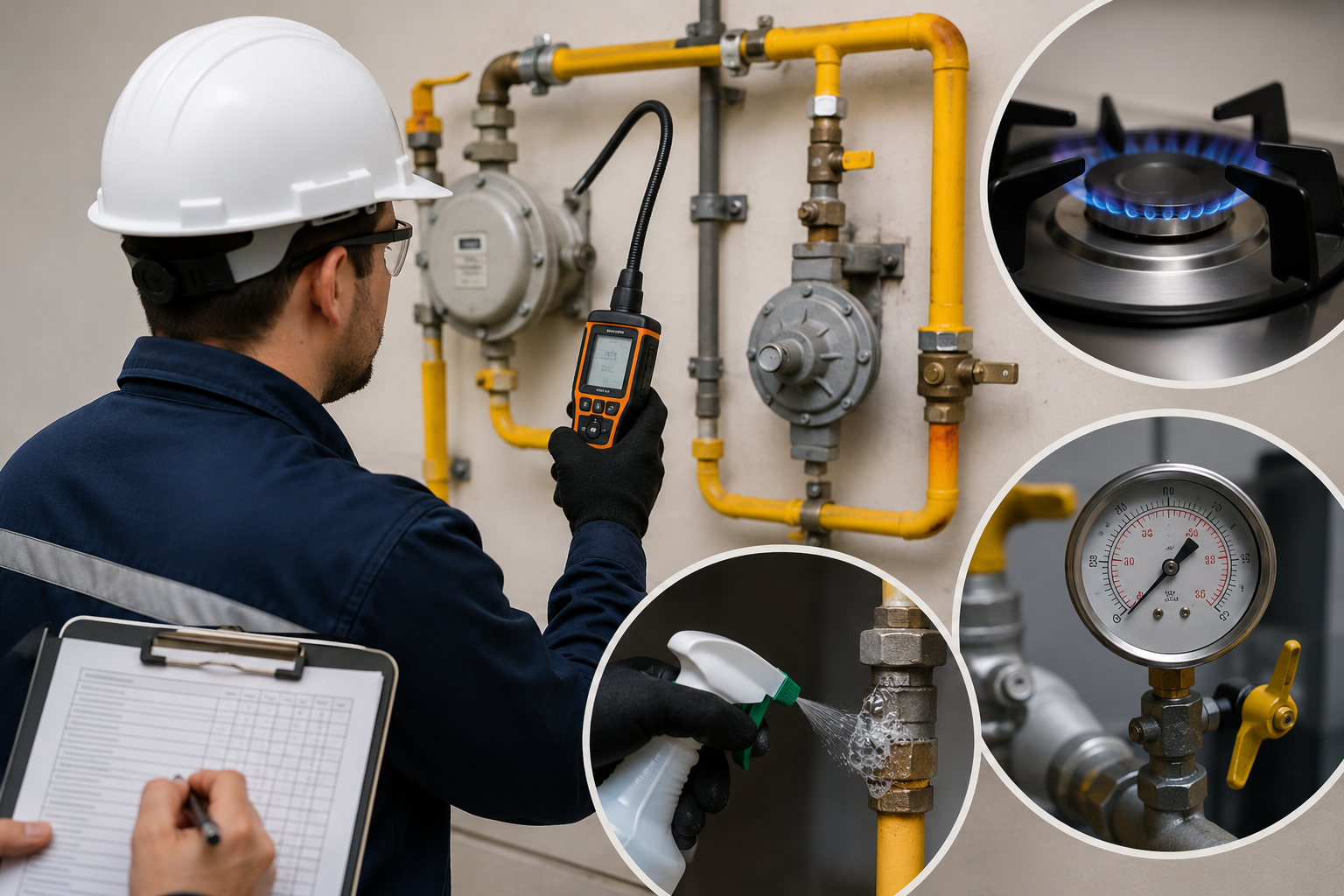 Inspección de instalación de gas